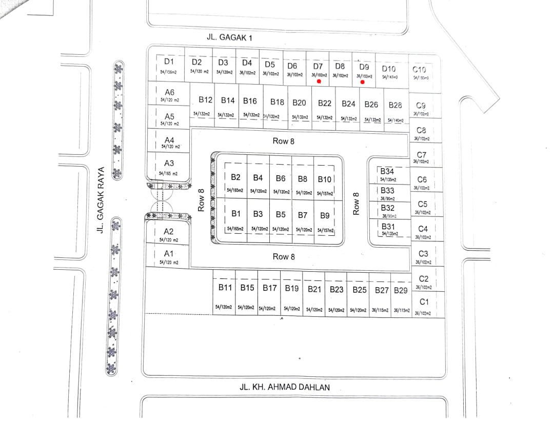 Siteplan Maskarebet Green Garden