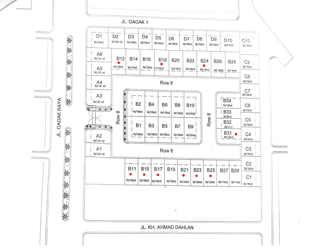 Siteplan Maskarebet Green Garden